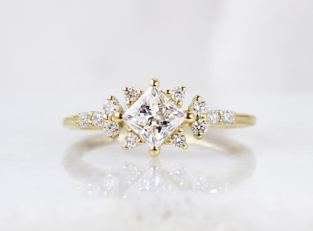 Royal Treatment: The Appeal of Engagement Rings Princess Cut